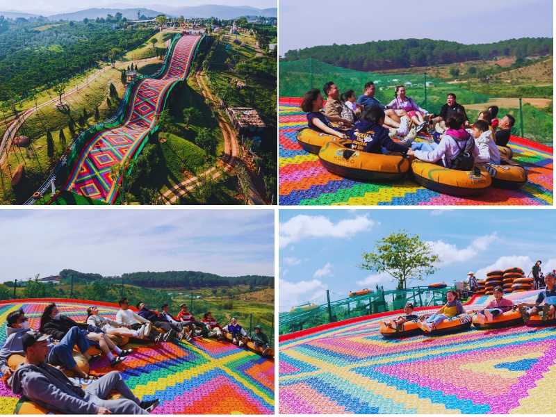 Trượt phao khô Đà Lạt tại Mongol Land siêu hấp dãn