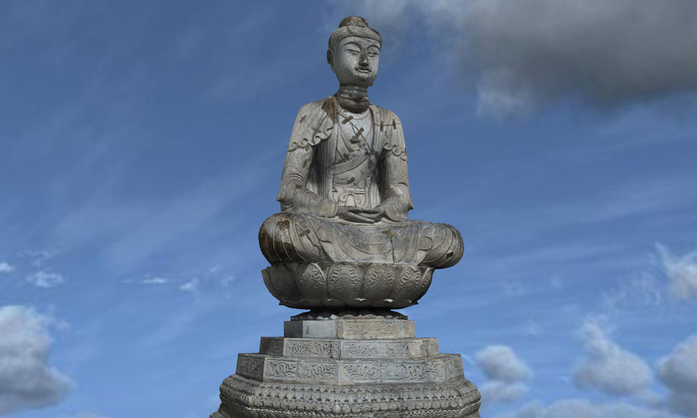 Tượng Phật vô cùng ấn tượng tại chùa Di Đà